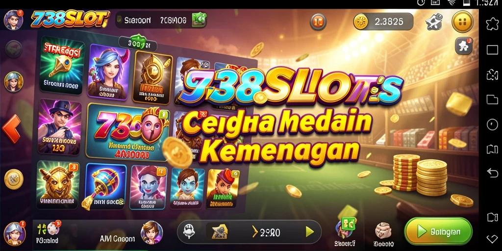 Tangkapan layar gameplay <strong>738SLOT</strong> menampilkan pertempuran strategis yang seru.