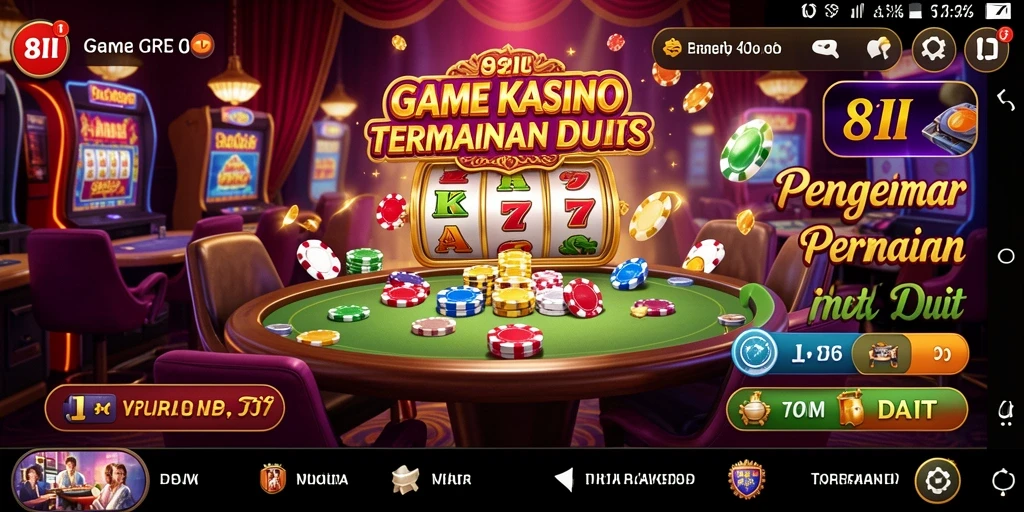 Tampilan gameplay Kasino 8II yang mengesankan dan interaktif.