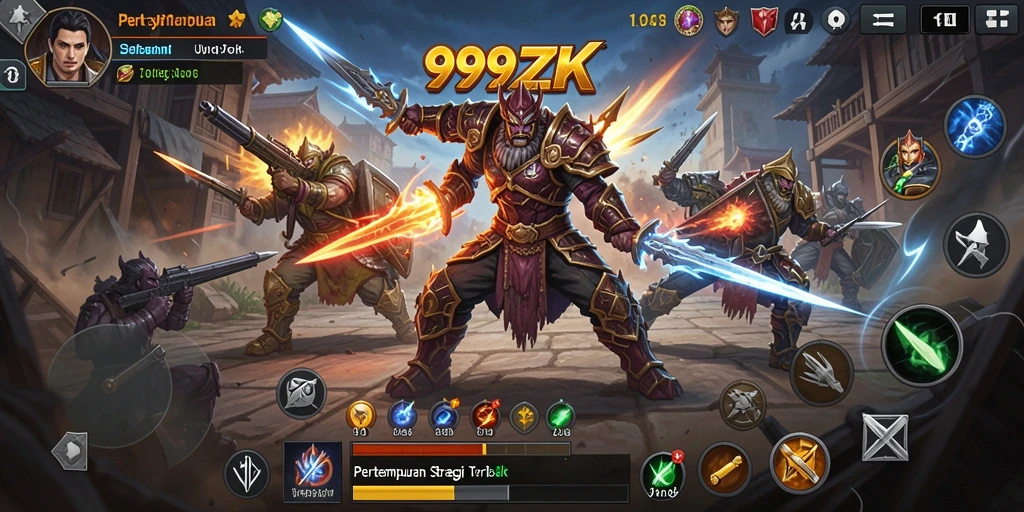 Gambaran aktivitas gameplay <strong>999ZK</strong> dalam pertempuran strategi yang seru.