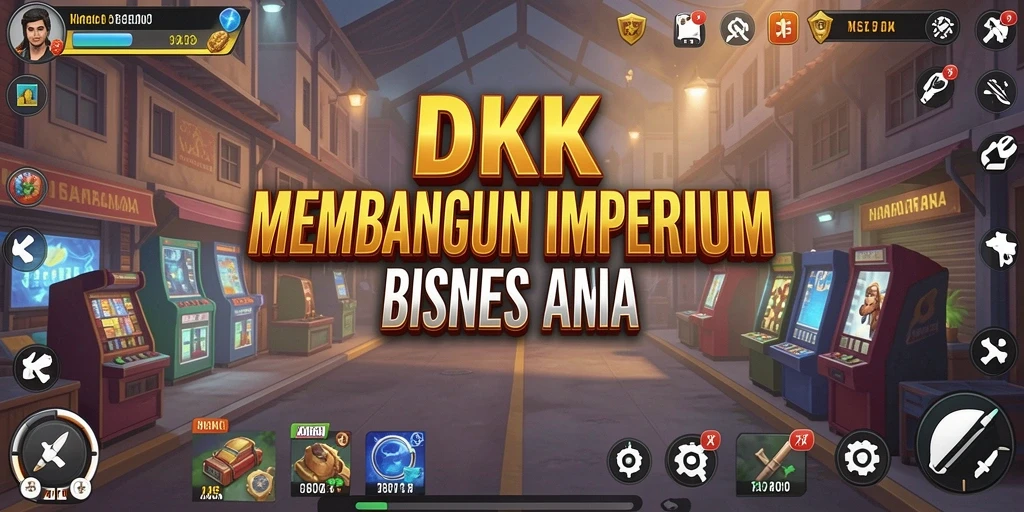 Tampilan gameplay DKK yang menarik dan strategis dalam dunia bisnis.
