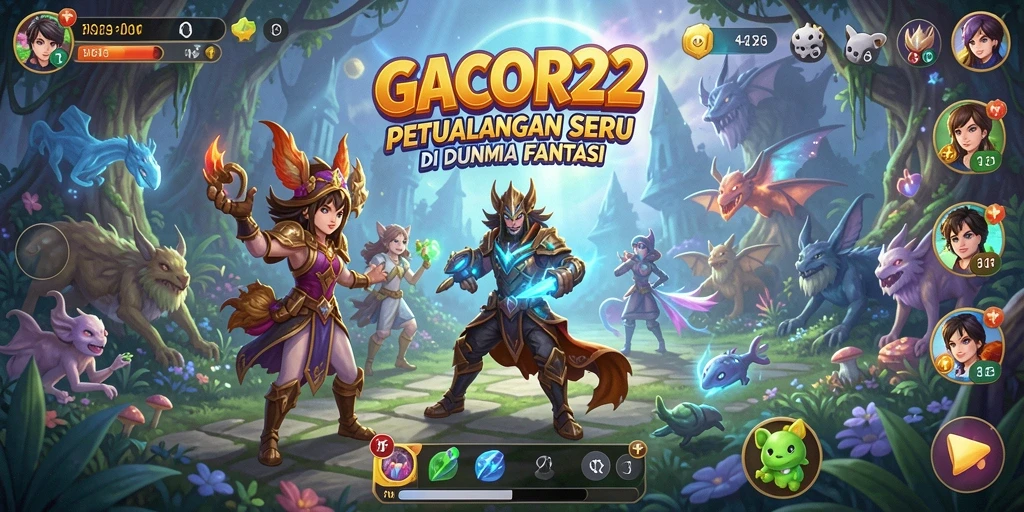Screenshot dari gameplay RPG GACOR22 menampilkan aksi seru dan karakter yang dinamis.