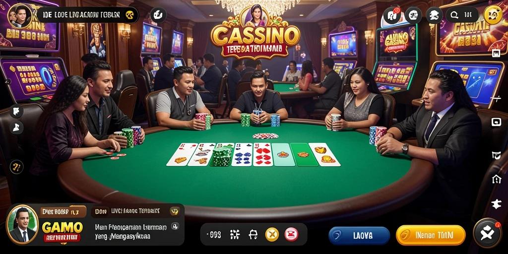 Screenshot utama ID098 menampilkan gameplay Live Casino yang seru dan interaktif.