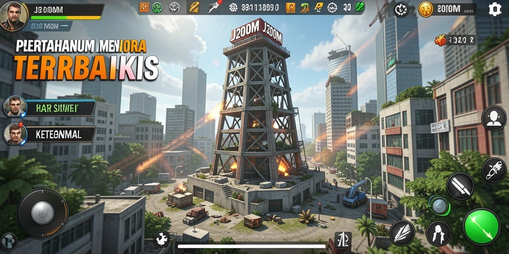 Tangkapan layar gameplay <strong>J200M</strong> yang menegangkan dan penuh strategi.