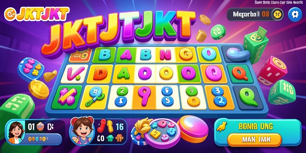 Screenshot gameplay JKTJKT yang menampilkan keseruan permainan Bingo.