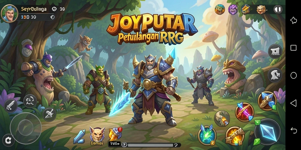 Tampilan menarik dari gameplay RPG JOYPUTAR yang seru.