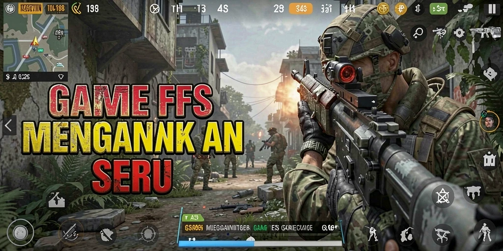 Screenshot gameplay MEGEWIN188 menampilkan aksi mendebarkan dalam pertempuran FPS.