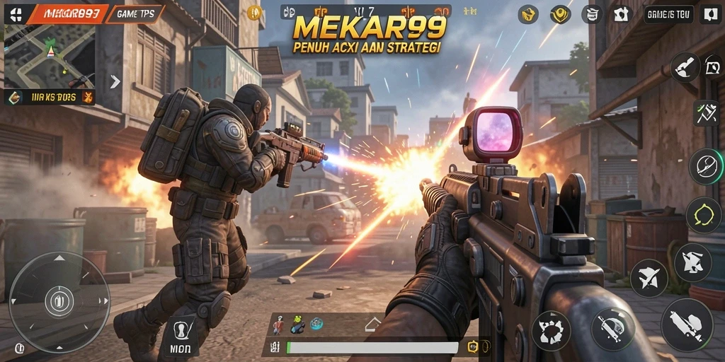 Gameplay mendebarkan MEKAR99 dengan aksi TPS intens.
