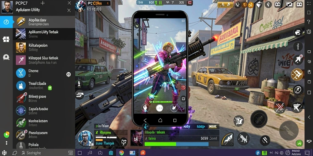 Screenshot utama PCPC7 menampilkan antarmuka pembersihan aplikasi.