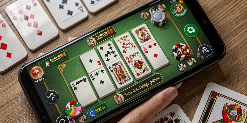 Tampilan gameplay Domino yang seru dan menegangkan di SUBUR88.