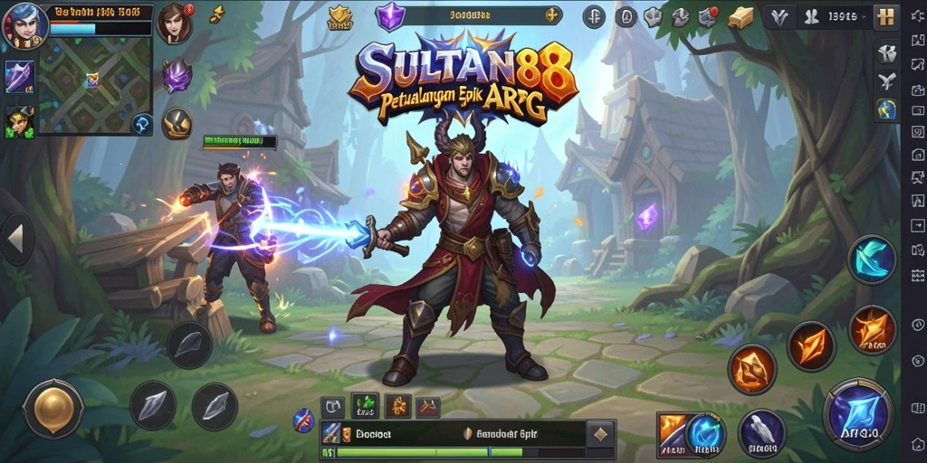 Screenshot yang menampilkan pertarungan epik dalam SULTAN88.
