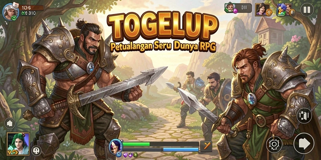 Gameplay menarik TOGELUP yang penuh dengan aksi RPG.